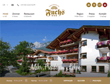 Tablet Screenshot of ferienhotel-fuchs.at
